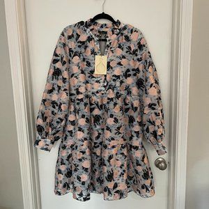 NWT Stine Goya Jasmine Dress - blue, pink, navy - sz Large
